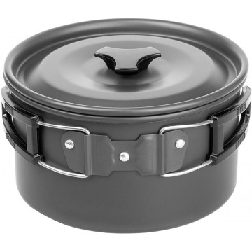 1 Набор посуды HELIOS 2-3 персоны, с чайником, анодированный алюминий