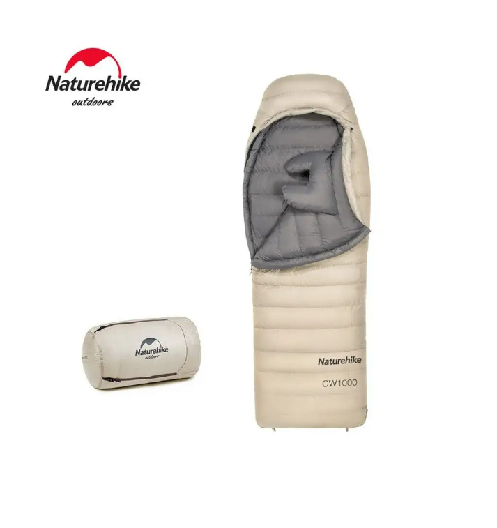 Мешок спальный Naturehike CW1000, 220х80 см, (правый) (ТК: -5C), бежевый Мешок спальный Naturehike CW1000, 220х80 см, (правый) (ТК: -5C), бежевый