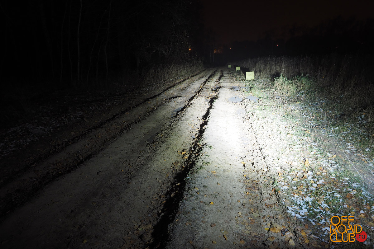 Светодиодная фара водительского света РИФ 119 мм 40W LED