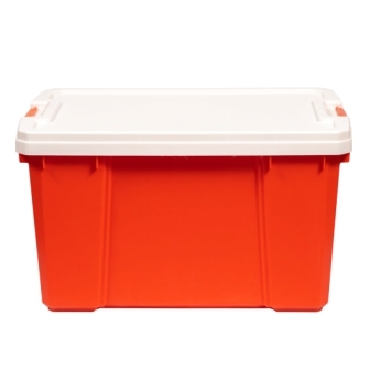 Ящик IRIS для хранения, белый/оранжевый, 56 л, 59,1х38,8х33,2 см