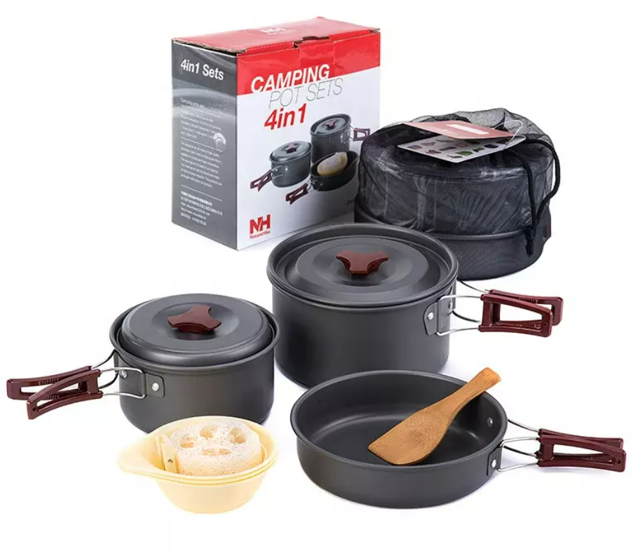 Набор посуды Naturehike туристический 3 в 1 (3 миски+половник) Набор посуды Naturehike туристический 3 в 1 (3 миски+половник)