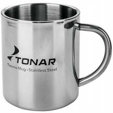 Термокружка ТОНАР 350ML металлическая, с пластиковой крышкой+карабин Термокружка ТОНАР 350ML металлическая, с пластиковой крышкой+карабин