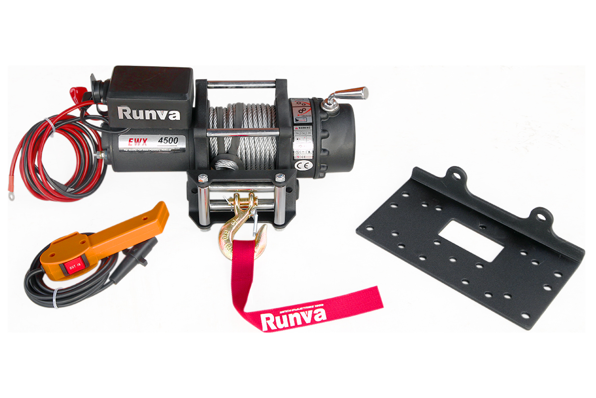 Лебёдка электрическая 12V Runva EWX4500U 2040 кг Лебёдка электрическая 12V Runva EWX4500U 2040 кг