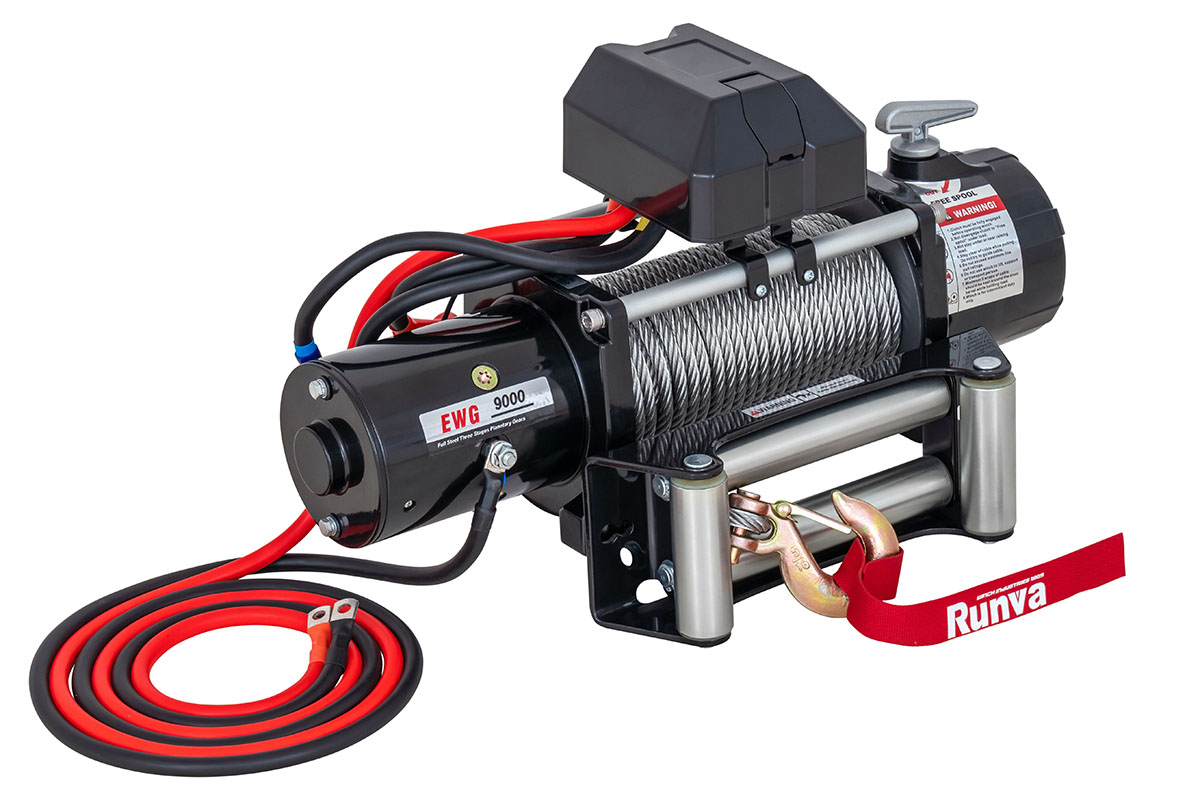 Лебёдка автомобильная электрическая 12V Magnum 9000 lbs 4200 кг (стальной трос) Лебёдка автомобильная электрическая 12V Magnum 9000 lbs 4200 кг (стальной трос)