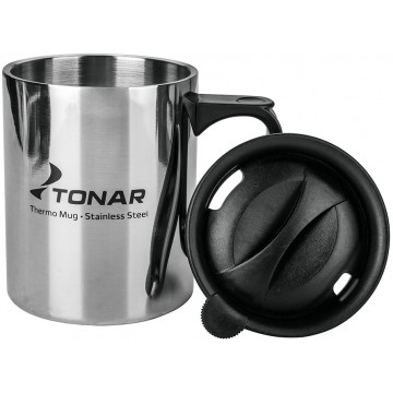Термокружка ТОНАР 450ML с пластиковой крышкой Термокружка ТОНАР 450ML с пластиковой крышкой