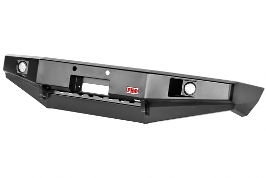 Бампер РИФ силовой передний Toyota Land Cruiser 100 2002+ с доп. фарами, без защитной дуги