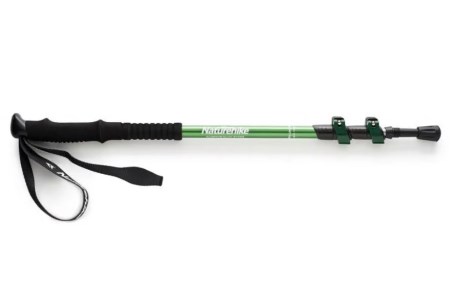 Палки треккинговые, алюминиевые, ST01, зеленые, для ходьбы (2шт.)