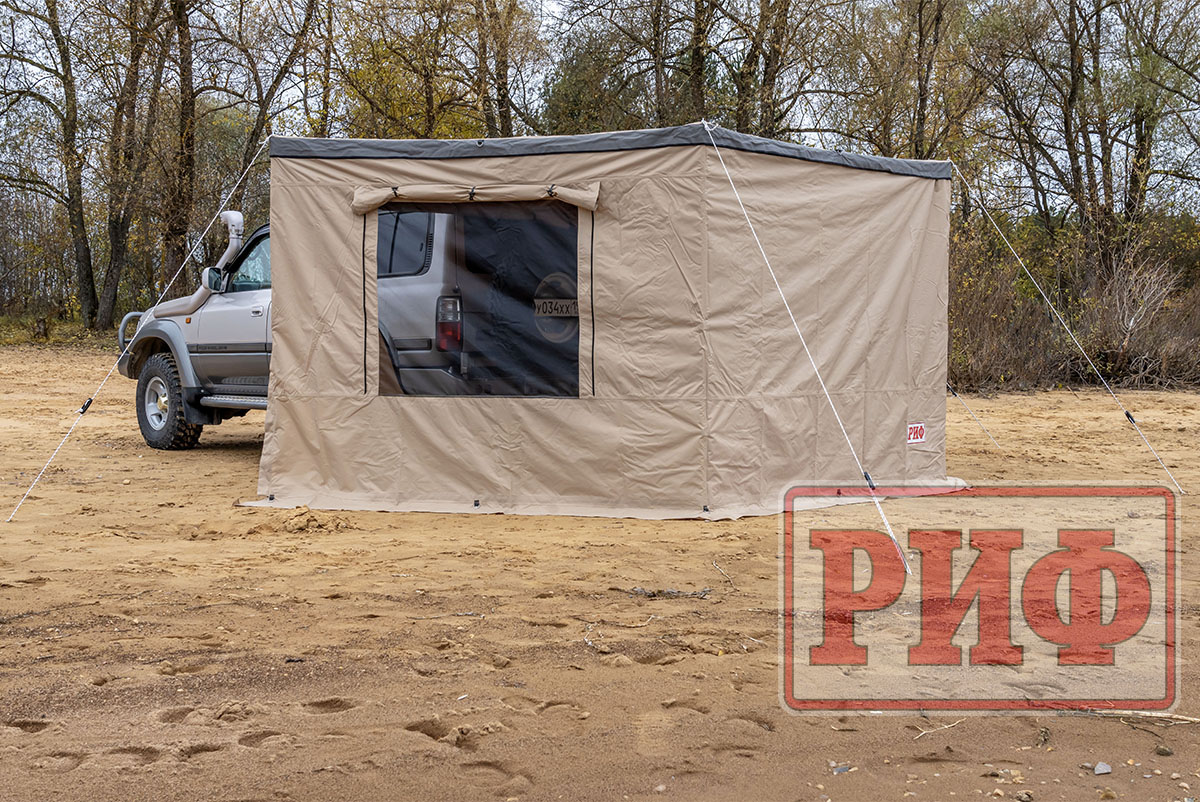 Стенки для комбинированной (прямоугольной с веерной частью) маркизы 2,5х2,5 м правые