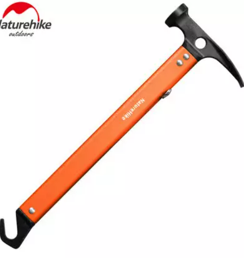 Молоток туристический Naturehike, ручной, оранжевый