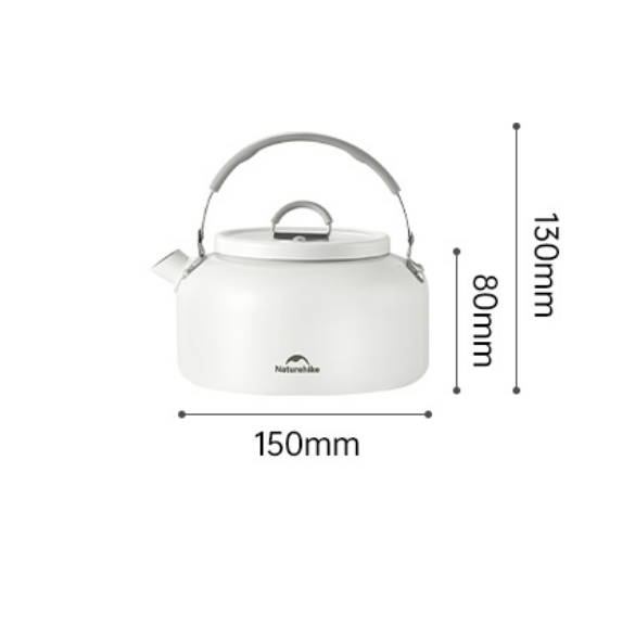 Чайник Naturehike 0,8л., керамическое покрытие, белый