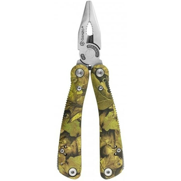 Мультитул "Ganzo", 105x50х18 мм, 22 предмета, цв.камуфляж