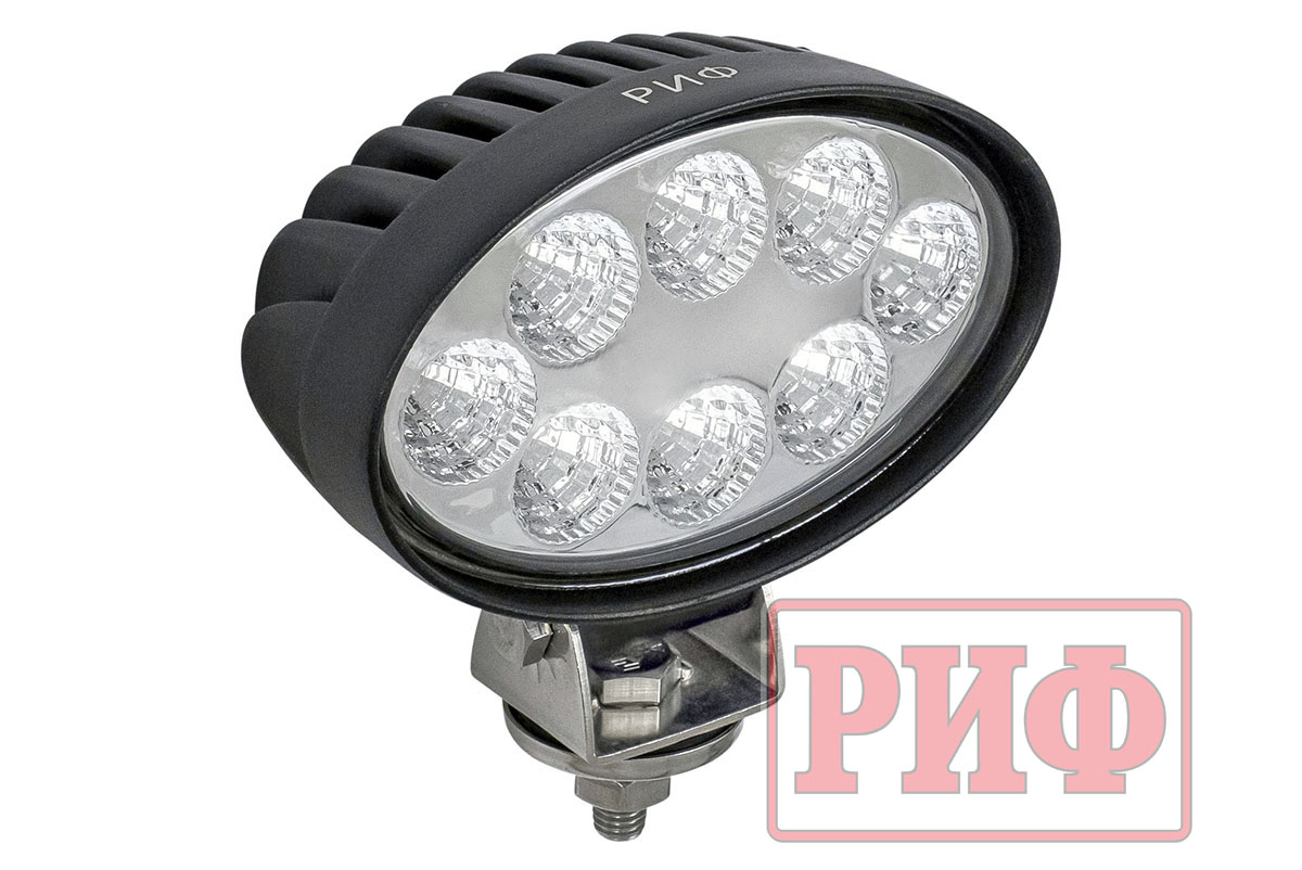 Светодиодная фара водительского света РИФ 142х122х66 мм 24W LED Светодиодная фара водительского света РИФ 142х122х66 мм 24W LED