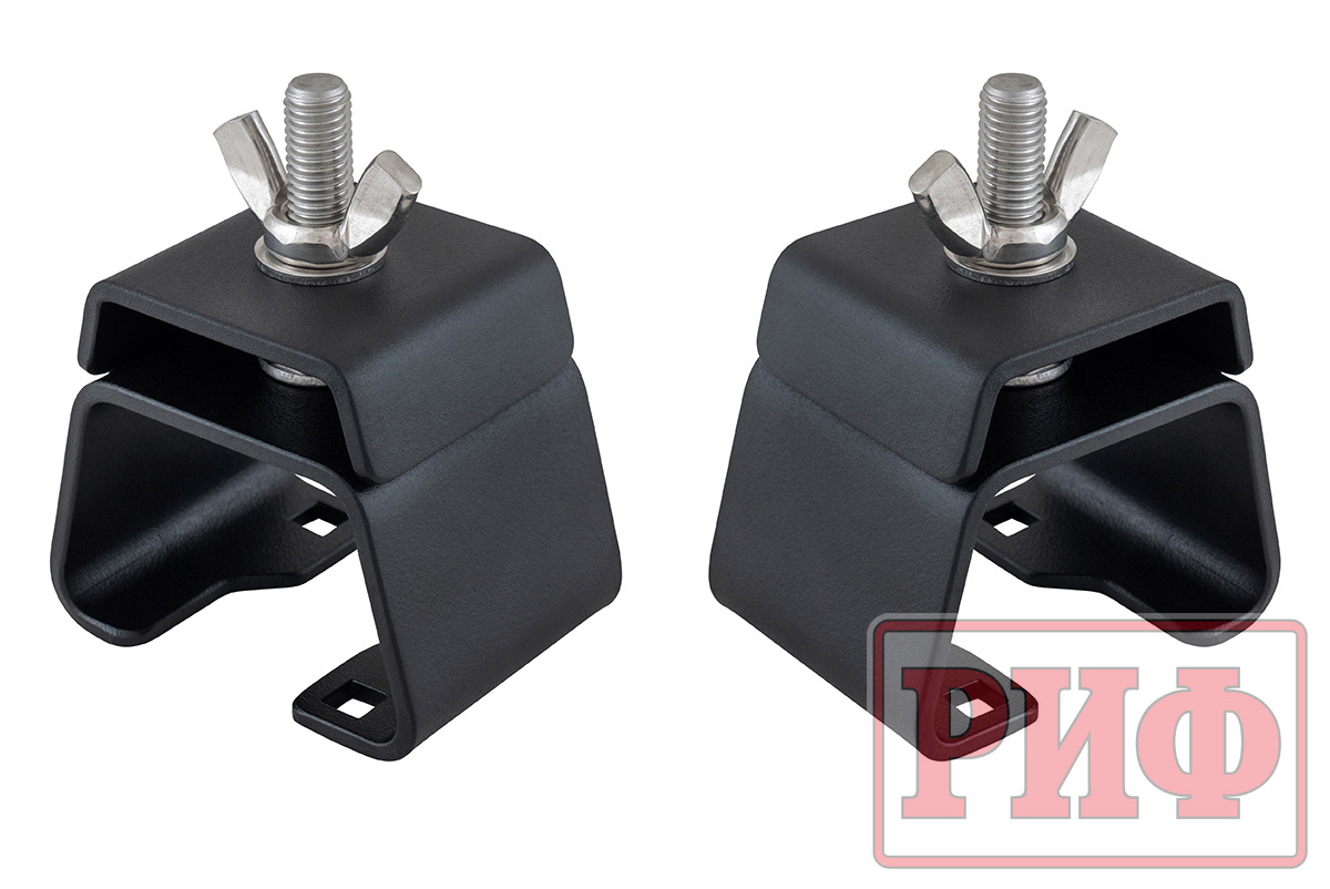 Кронштейны для верхнего крепления домкрата Hi-Jack к алюминиевому багажнику (платформе) РИФ Кронштейны для верхнего крепления домкрата Hi-Jack к алюминиевому багажнику (платформе) РИФ