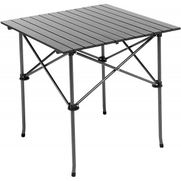 Стол складной Premier 70x70x69 см., реечная столешница алюминий, с отделением под посуду