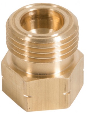Переходник для заправки газовых баллонов W21.8*1/14"LH/3/8"-19 BSPLH