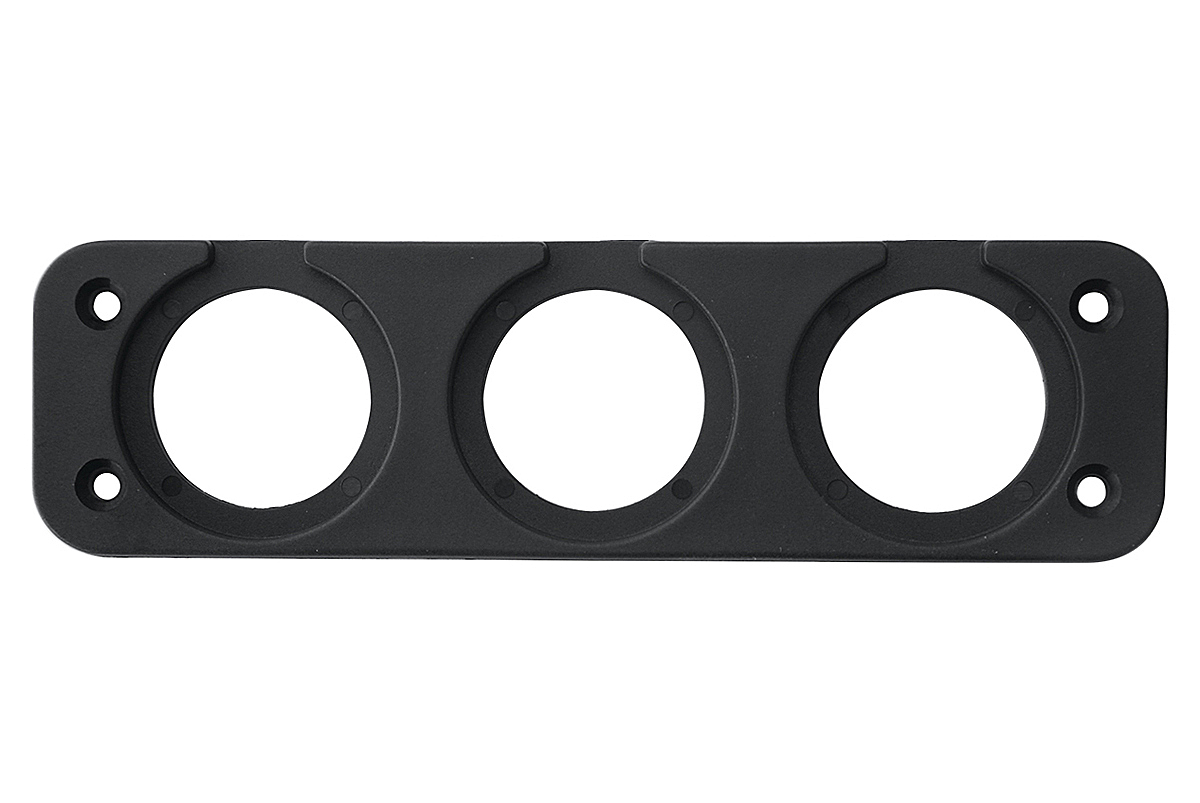 Панель монтажная для приборов три отверстия