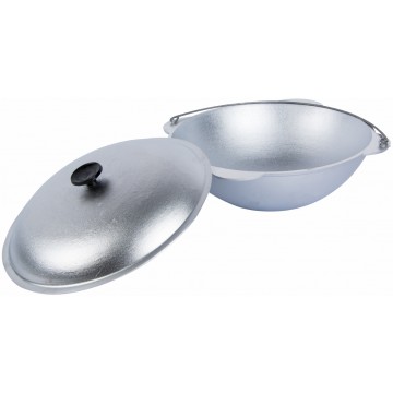 Казан татарский с крышкой 6 л, силумин