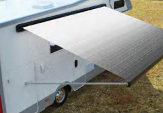 Маркиза автомобильная РИФ 2,5х2,0 м кассетная, привод механический, ручной, корпус черный