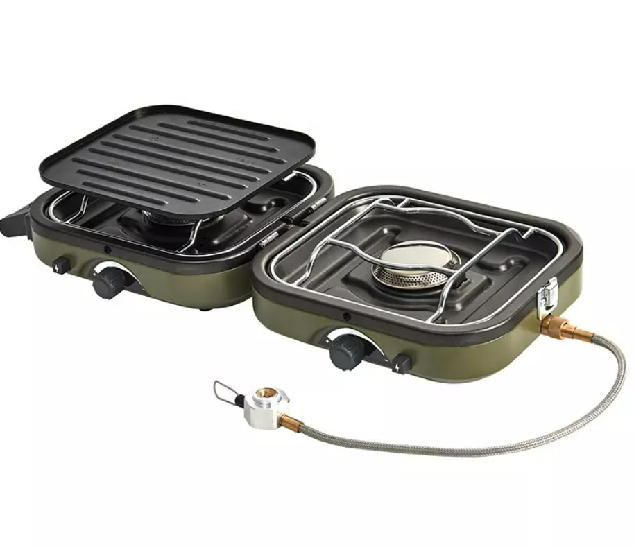 Плита газовая Naturehike 2,3 кВт, портативная, двойная, складная