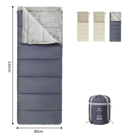 Мешок спальный Naturehike Shanmi, 210х80см, (ТК: +10C), синий
