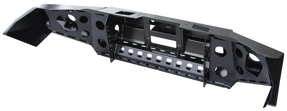 Бампер РИФ силовой передний Mitsubishi L200 2015-2019 с доп. фарами и защитой бачка омывателя