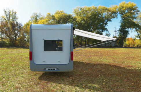 Маркиза автомобильная РИФ 3,5х2,5 м кассетная с электроприводом, корпус белый