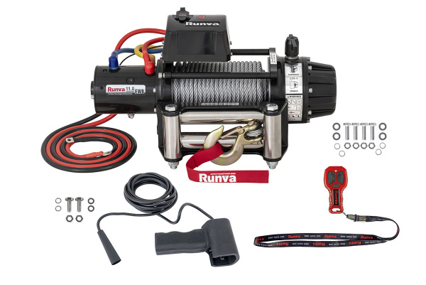 Лебёдка электрическая 12V Runva 11000 lbs 5000 кг (влагозащищенная)