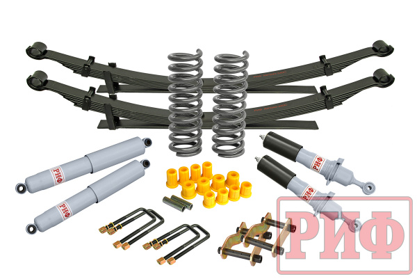 Лифт-комплект РИФ газовый Nissan Navara D40 лифт 40 мм жесткий
