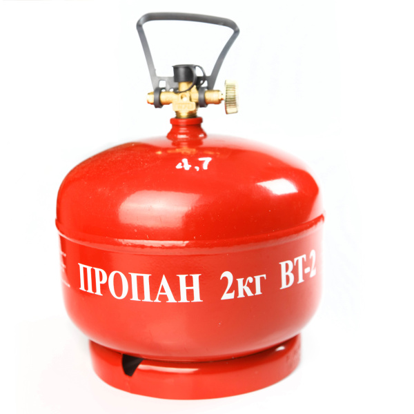 Баллон газовый стальной GZWM LPG BT-2, 4,8 л.
