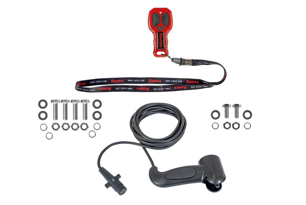 Лебёдка электрическая двухскоростная 12V Runva 10000 lbs 4500 кг