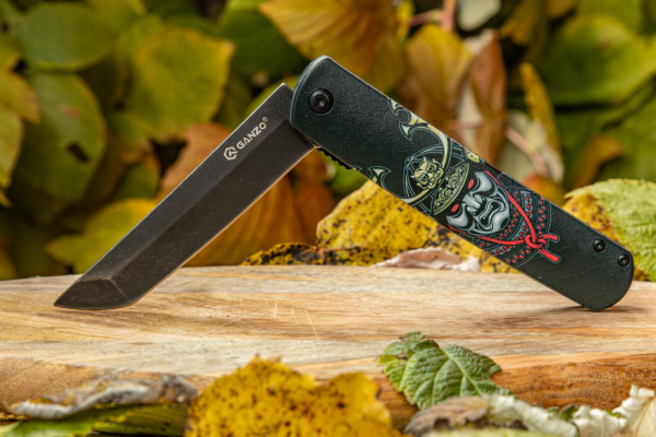 Нож GANZO, G626-BS Черный Самурай, длина клинка 96 мм