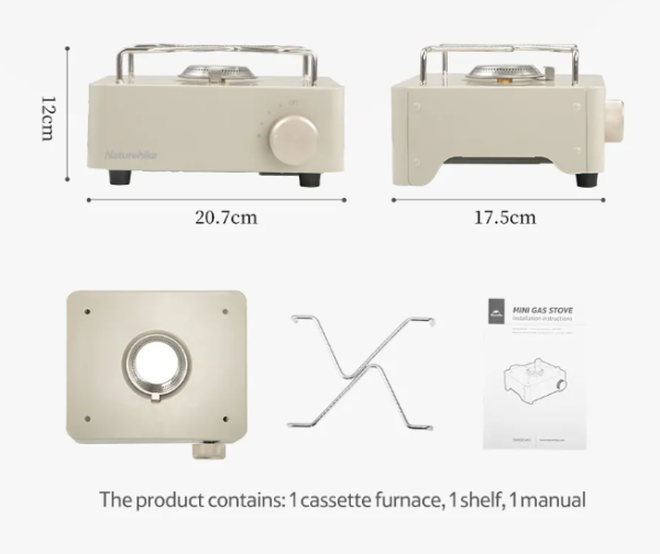 Плита газовая Naturehike 2 кВт, зеленая