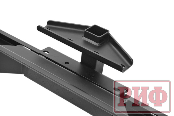 Бампер РИФ силовой задний Jeep Wrangler JK 2007-2018 с квадратом под фаркоп и фонарями, стандарт