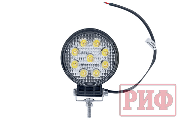 Светодиодная фара рабочего света РИФ D114 мм 27W