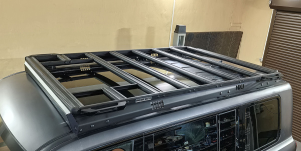 Багажник экспедиционный (платформа) алюминиевый РИФ 1300x2080 мм для Haval H9 2024+ (с крепежом)