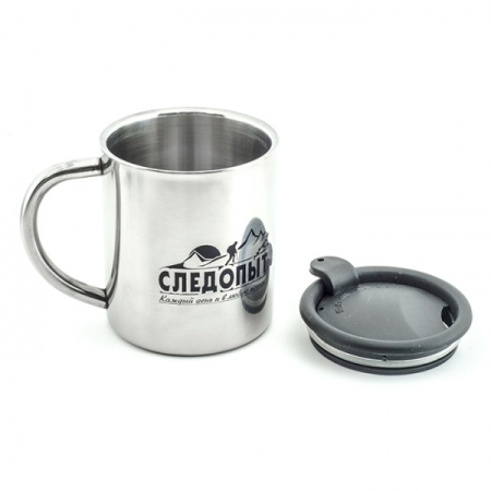Термокружка "СЛЕДОПЫТ", с крышкой, 200 мл.