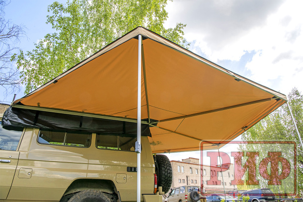 Маркиза автомобильная РИФ веерная 2,5х2,5 м (левая) Маркиза автомобильная РИФ веерная 2,5х2,5 м (левая)