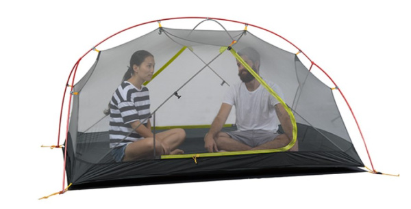 Палатка Naturehike Mongar 2-местная, алюминиевый каркас, сверхлегкая, темно-синяя