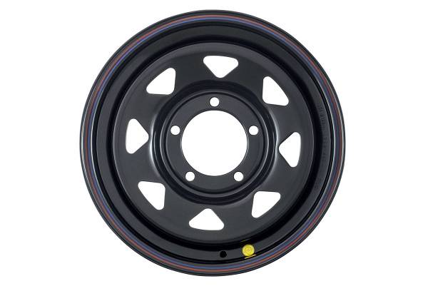 Диск усиленный УАЗ стальной черный 5x139,7 7xR16 d110 ET+25 (треугольник мелкий)