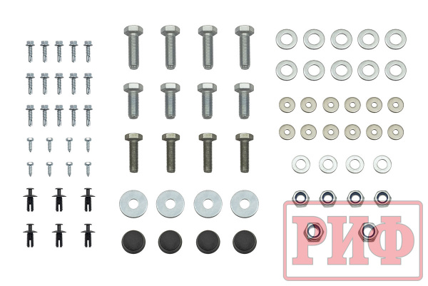 Бампер РИФ силовой передний Jeep Wrangler JL 2018+ под штатные фары, без защитной дуги (для а/м с низкими перед. крыльями)