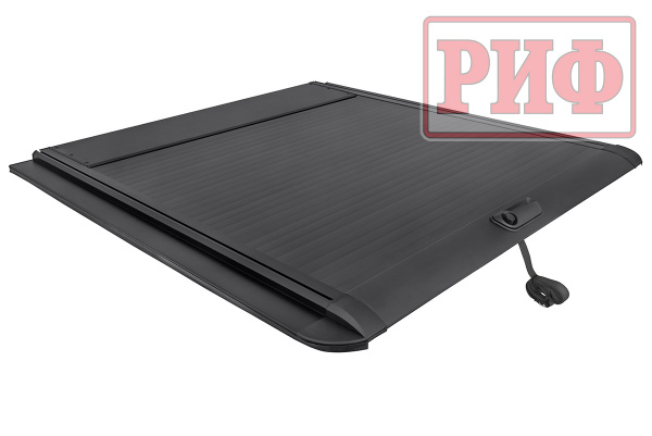 Крышка кузова РИФ для Dongfeng DF6, роллета раздвижная 1511х1570 мм, алюминиевая, черная