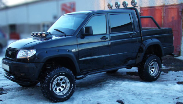 Расширители колёсных арок УАЗ Пикап (без накладок на передний бампер) дорестайлинг