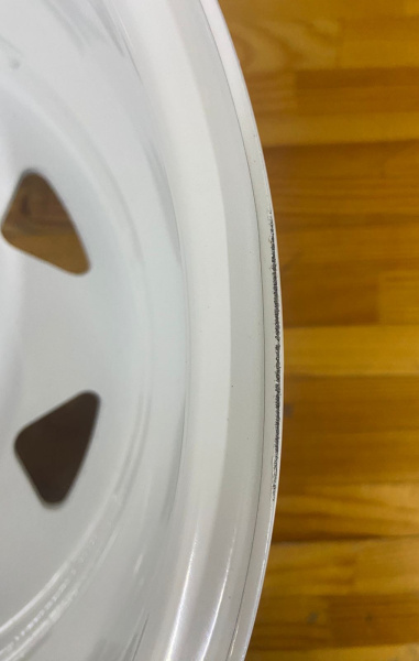 1 Диск усиленный УАЗ стальной белый 5x139,7 8xR15 d110 ET-19 (треуг. мелкий) (уценка)