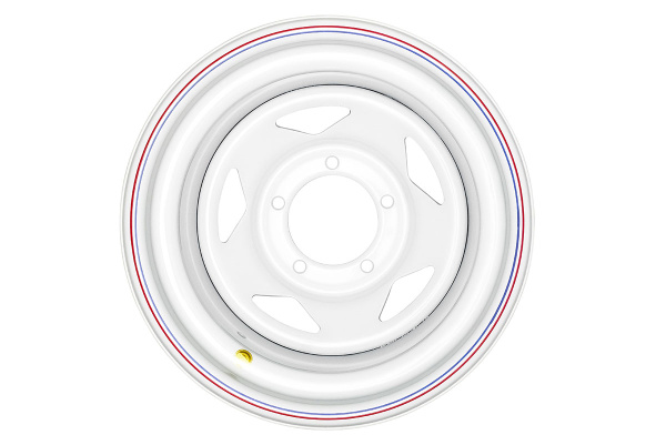 Диск усиленный УАЗ стальной белый 5x139,7 10xR15 d110 ET-44 (треуг.) Диск усиленный УАЗ стальной белый 5x139,7 10xR15 d110 ET-44 (треуг.)