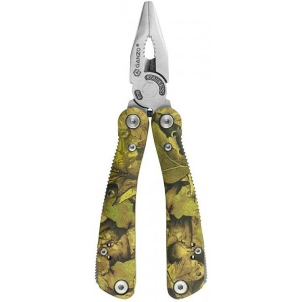 Мультитул "Ganzo", 105x50х18 мм, 22 предмета, цв.камуфляж