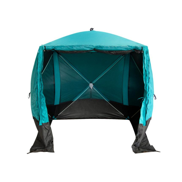 Шатер "СЛЕДОПЫТ" быстросборный, h-2,05 м, 2,1х2,1 м., S по полу 4,4 кв.м, цв. WATERFALL