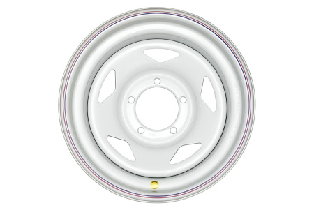 Диск УАЗ крашеный белый 5x139,7 8xR16 d110 (треуг.)