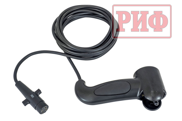 Лебёдка переносная РИФ 9000USR c площадкой на цепях и проводами (в сборе) синтетическиий трос