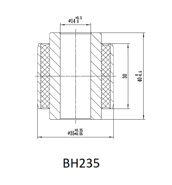 Втулка амортизатора РИФ SA235 (с маркировкой 1 ) верхняя