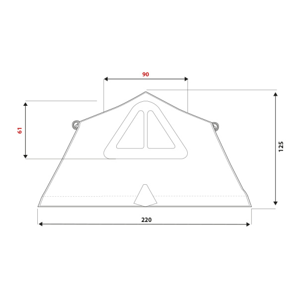 Палатка на крышу автомобиля AUTOHOME OVERLAND LARGE, тент карбон, лестница 220 мм
